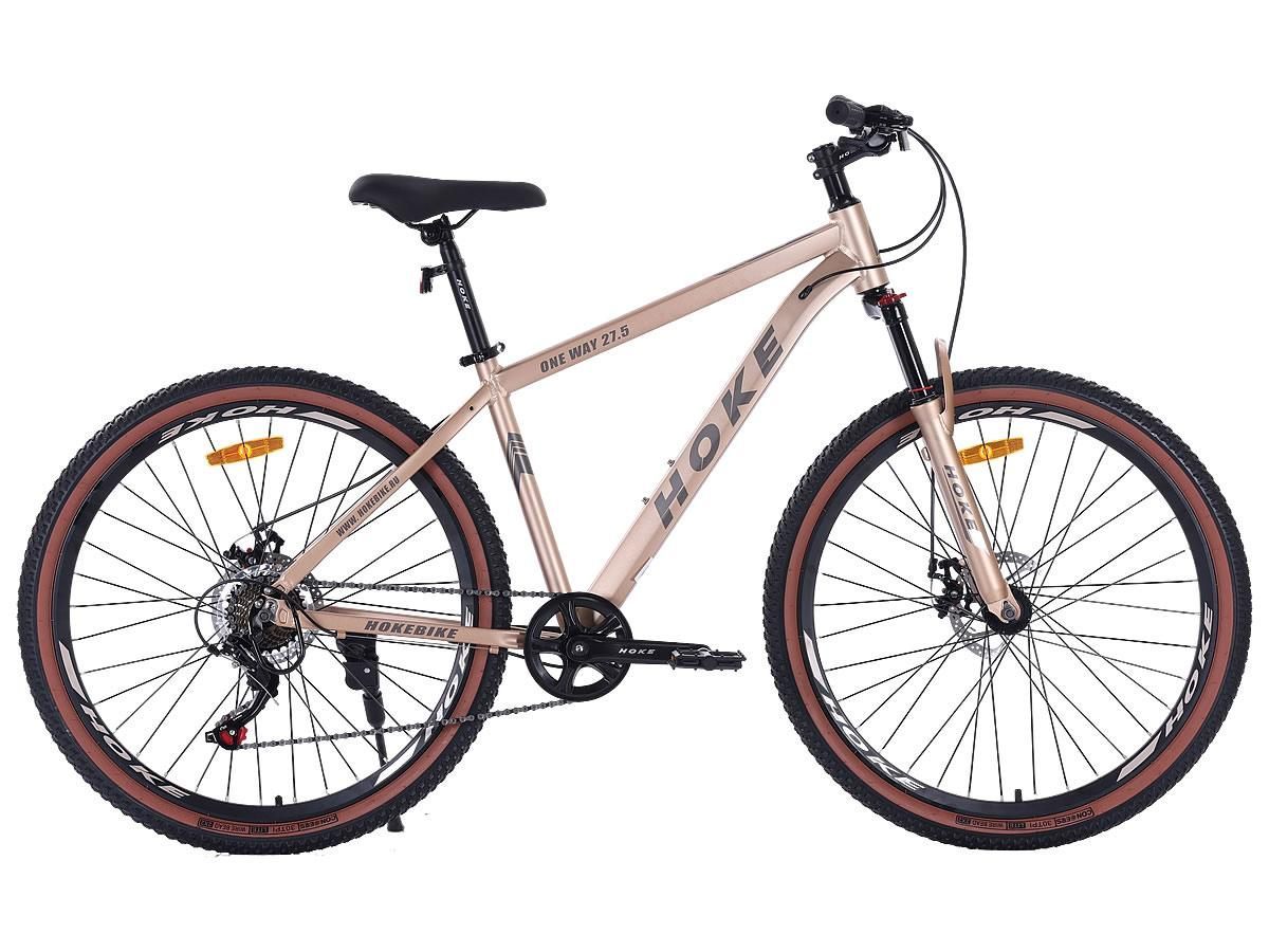 HOKE ONE WAY 27,5 матовый коричневый Алюминиевая рама, дисковые тормоза, втулки на промподшипниках